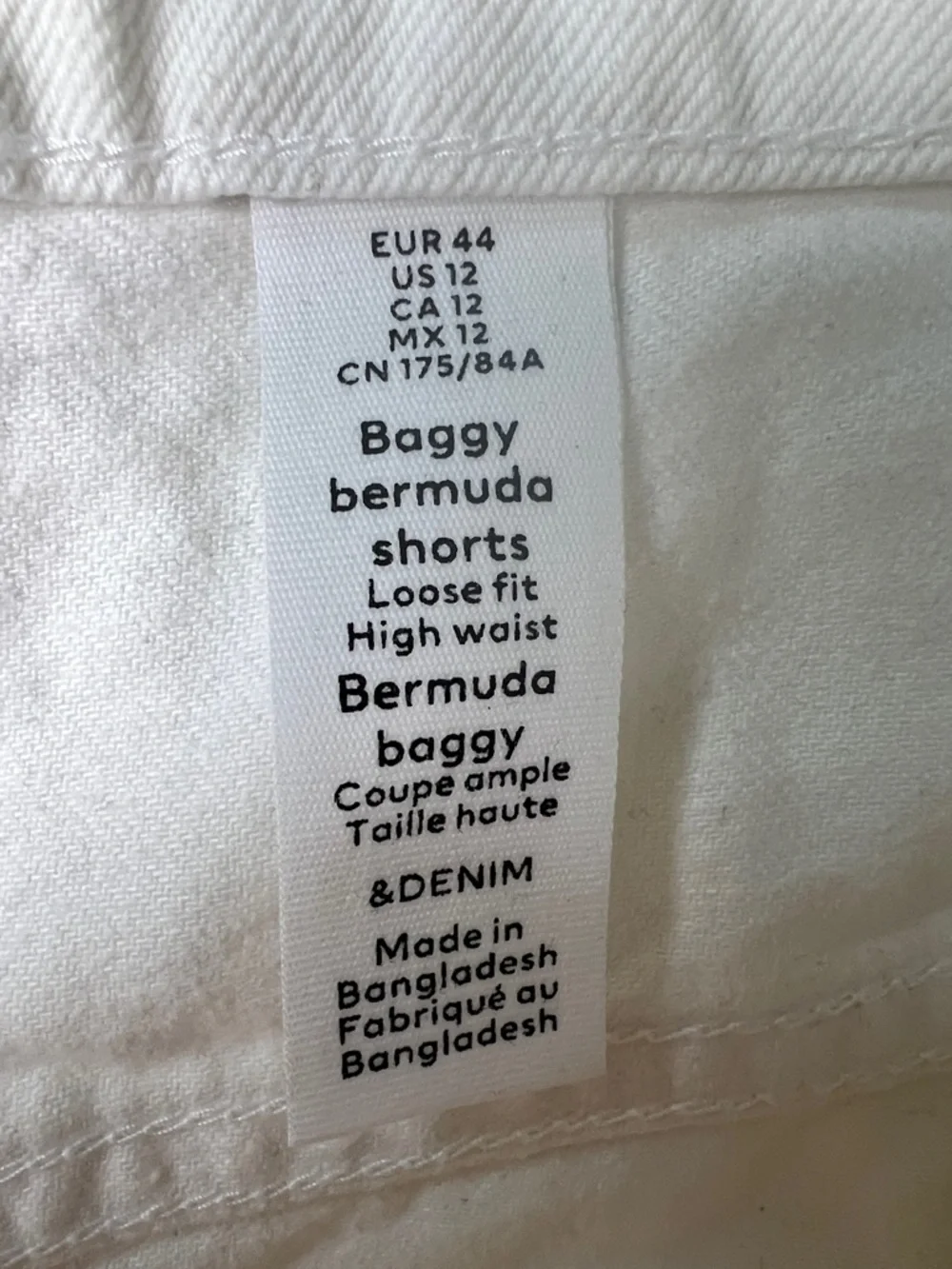 H&M &Denim High Bermuda Denim Shorts